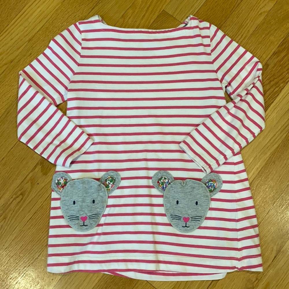 Mini Boden striped cotton tunic